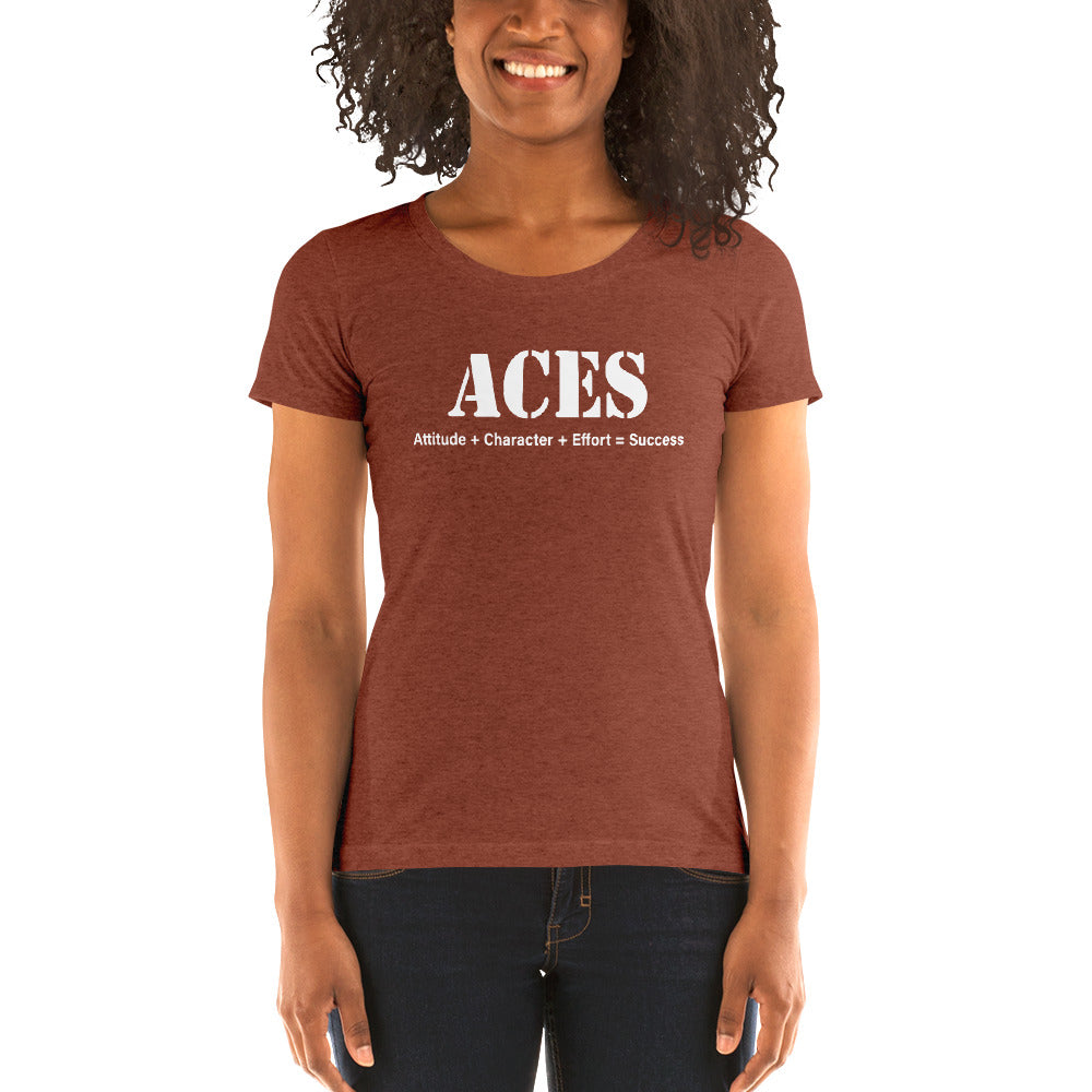 Raising Athletes ACES Ladies Form-Fitting Short Sleeve T-Shirt